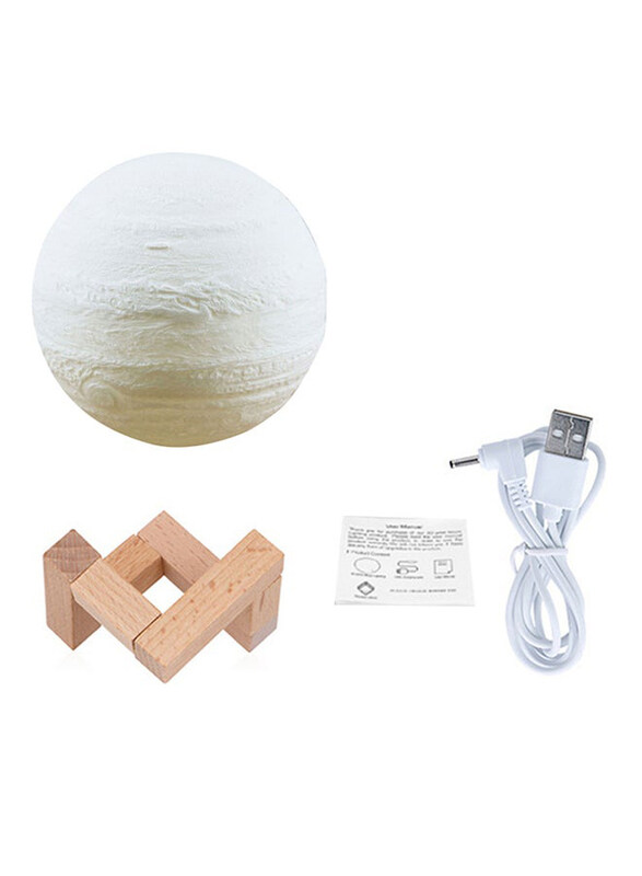

Generic Moon Shape Glowing Night Lamp with Touch Control, White