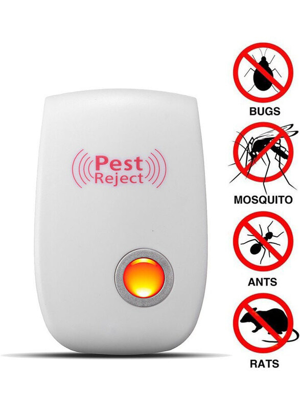 

Generic Multi-Function Ultrasonic Pest Repeller Device, White