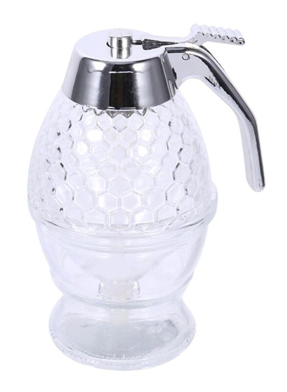 

Generic Honey Drain Pot Juice Dispenser, 199505, Clear/Silver