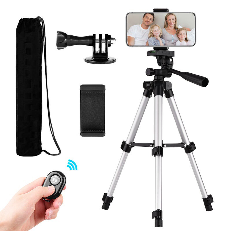 

NA Mini Desktop Tripod Stand, D9459 JA, Silver/Black