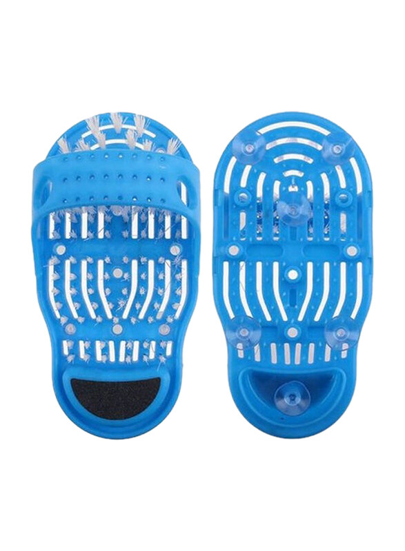 

Easy Feet Bath Plastic Shower Feet Massage Slippers, Blue