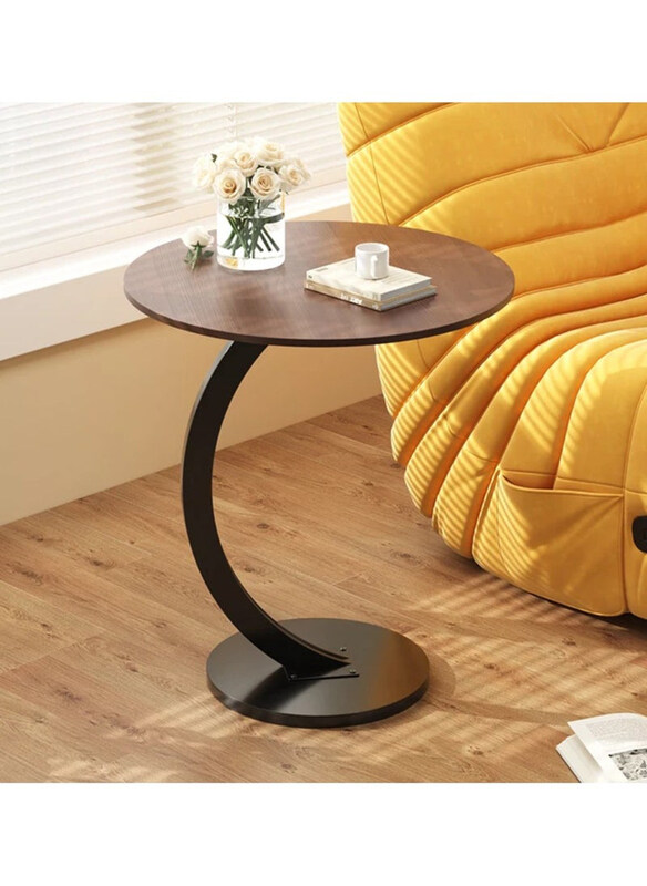 

DubaiGallery C Shaped Side Table, Brown/Black