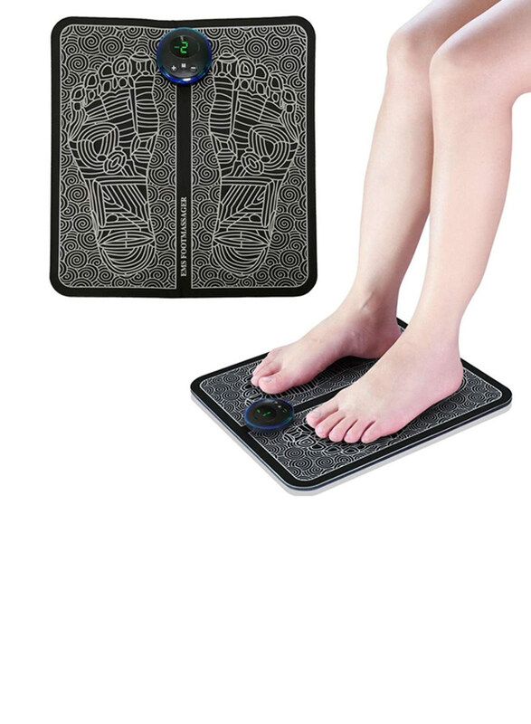 

DubaiGallery EMS Electric Leg Foot Muscle Stimulator Pressure Pain Relief Relaxing Foot Massager Mat, Black