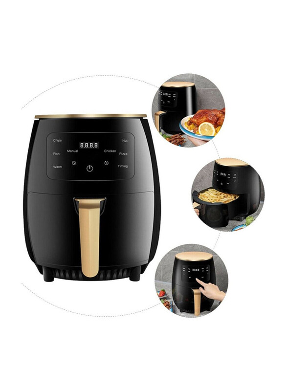 

Silver Crest 6L Multifunctional Digital Touch Air Fryer, 2400W, Black