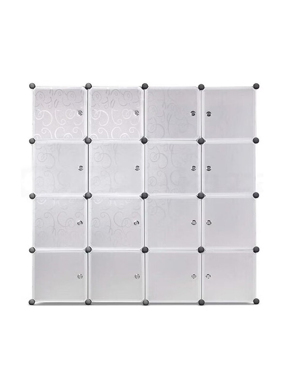 

DubaiGallery 16 Cube Storage Organizer Unit for Clothes, White