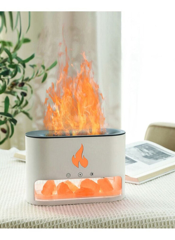 

Generic USB Essential Oil Diffuser Simulation Flame Ultrasonic Humidifier, Multicolour