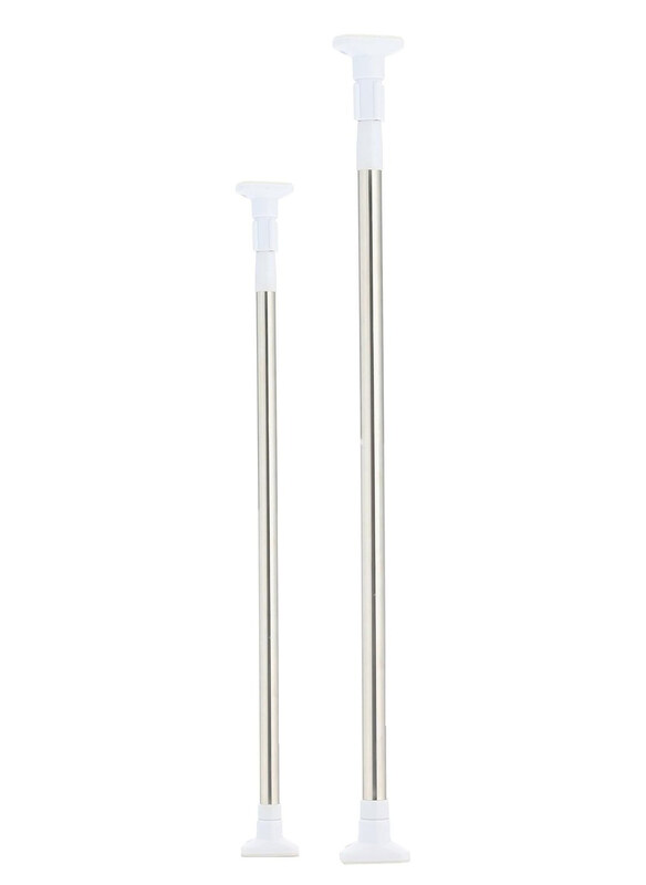 

DubaiGallery Telescopic Shower Curtain Rod, Silver