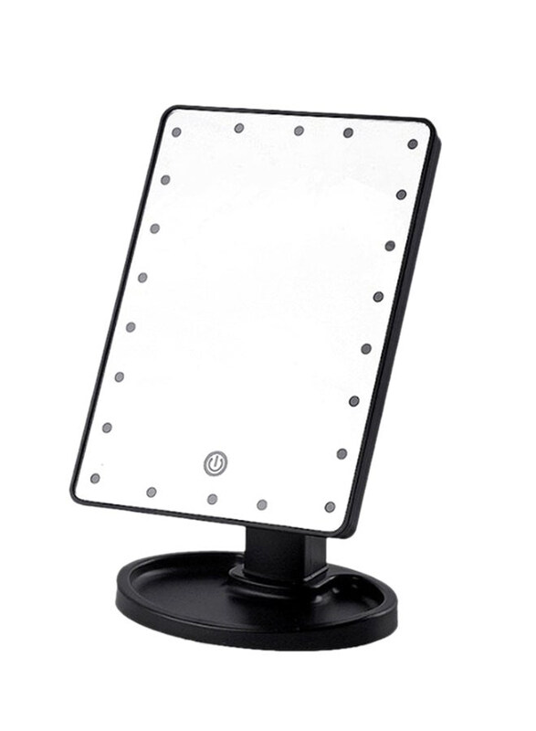 

Xbotmax Makeup Mirror With LED Lights, 27 x 17cm, Black