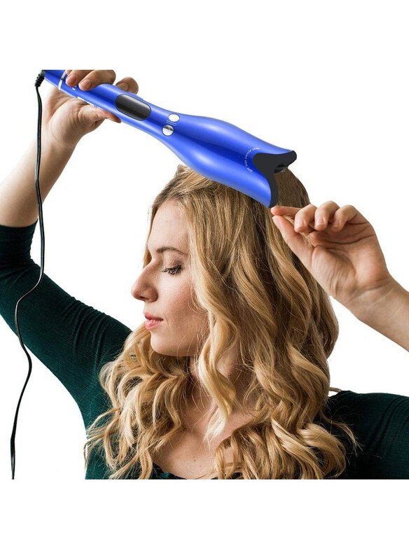 

Generic Automatic Ceramic Rotating Hair Curler, Blue