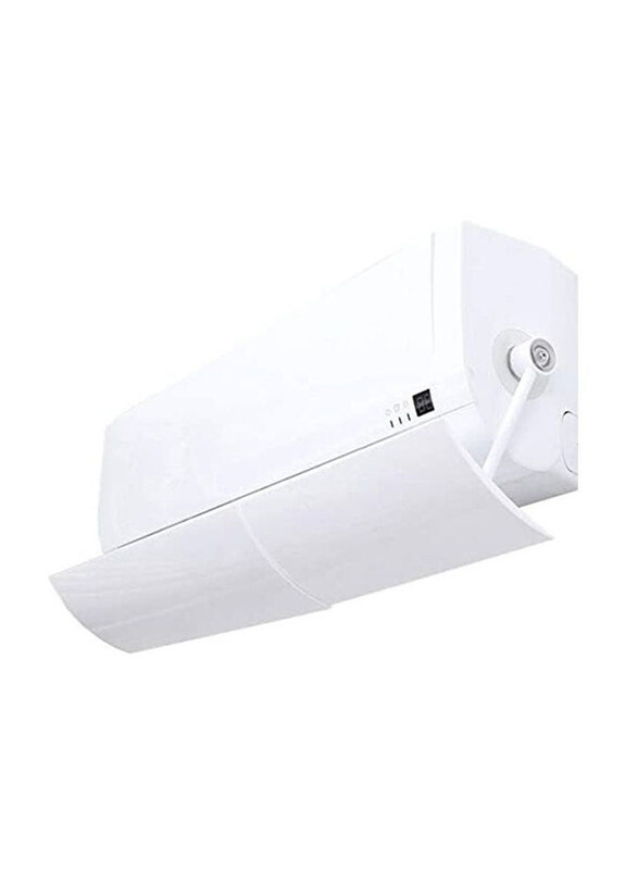 

Xiuwoo Adjustable Air Conditioner Cover Anti Direct Wind Deflector, J279, White