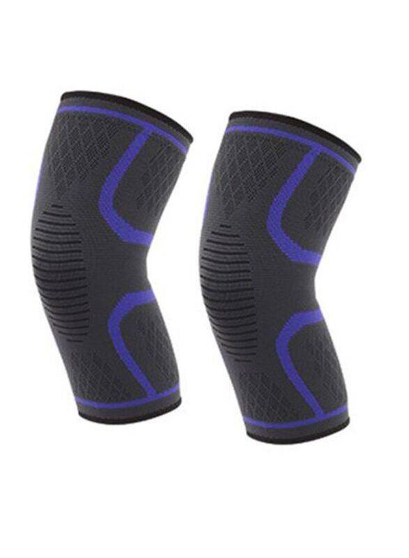 

Generic Football Protective Knee Pad, 1 Pair, Small, Blue/Black