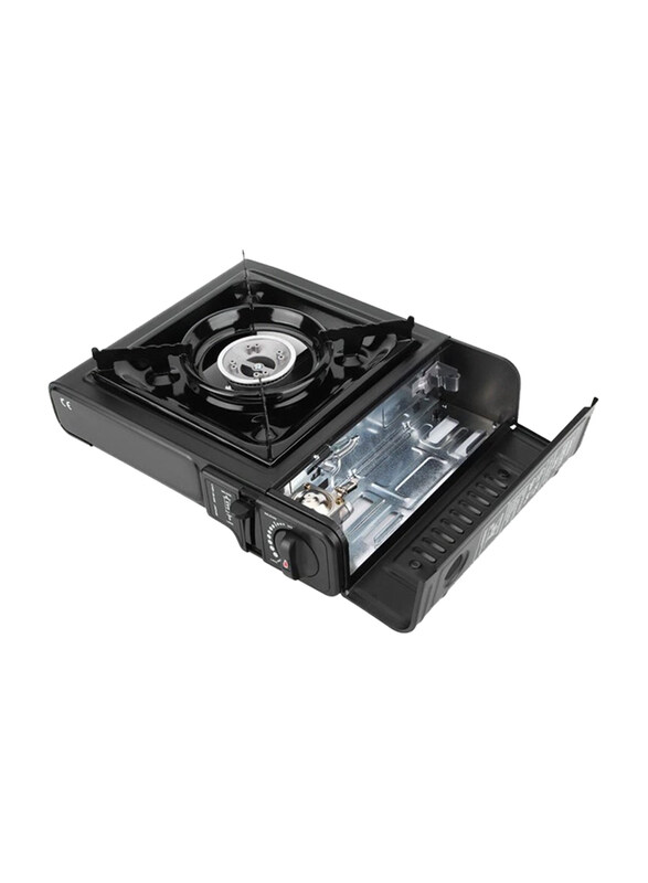 

Generic Stainless Steel Camping Portable Gas Stove, Black