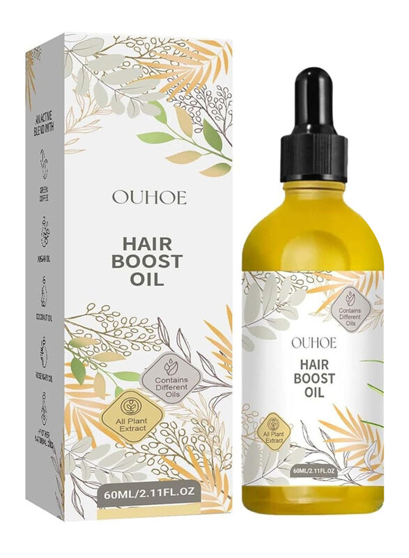 

Ouhoe Essential Organic Solid Natural Hair Growth Oil for Dry Hair, 60ml