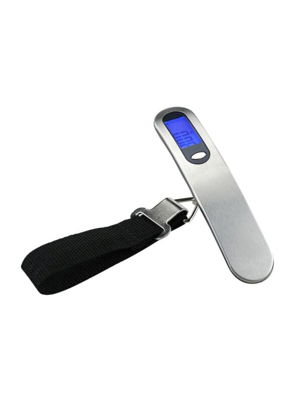

Generic Portable Electronic Digital Hanging Luggage Scale, Silver/Black