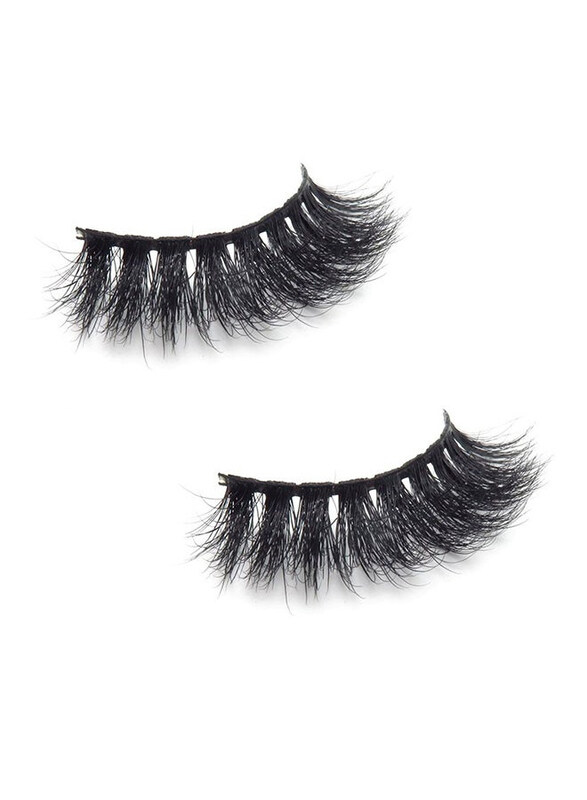 

Generic Hand Made Genuine Siberian 3D False Eyelashes, Black