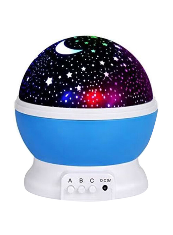 

Generic Modern Rotating Moon Sky Projection Led Night Lights Toys Table Lamps with Timer, Multicolour