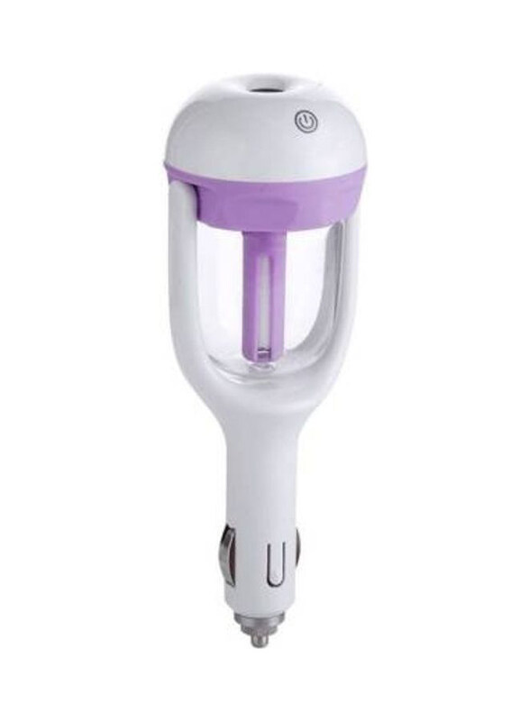 

Generic Car Air Humidifier Purifier, White/Purple