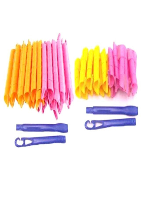 

Generic Magic Leverage Hair Styling Roller Set, 19 Piece, Pink/Yellow/Purple