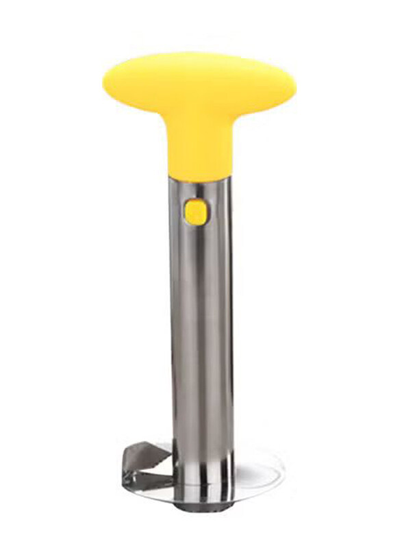 

Generic Steel Pineapple Cutter, Yellow/Silver