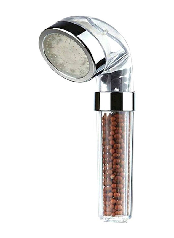 

Generic Colours Changing LED Shower Head with Spa Shower Filter, Silver/Brown