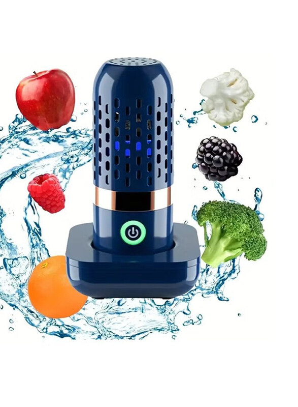 

Dubaigallery Fruit & Vegetable Cleaner Washing Machine for Deep Cleaning with OH-ion Purification Technology, Blue