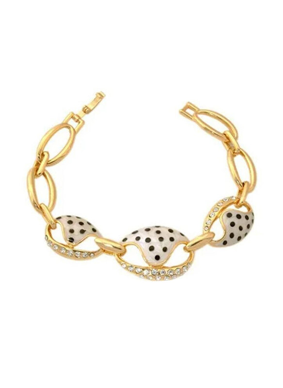 

DubaiGallery Austrian Cute Chain Bracelet for Women, Gold