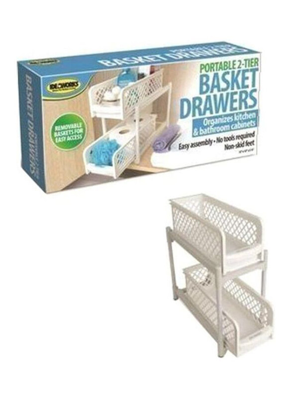 

Generic Two Tier Basket Drawer, White