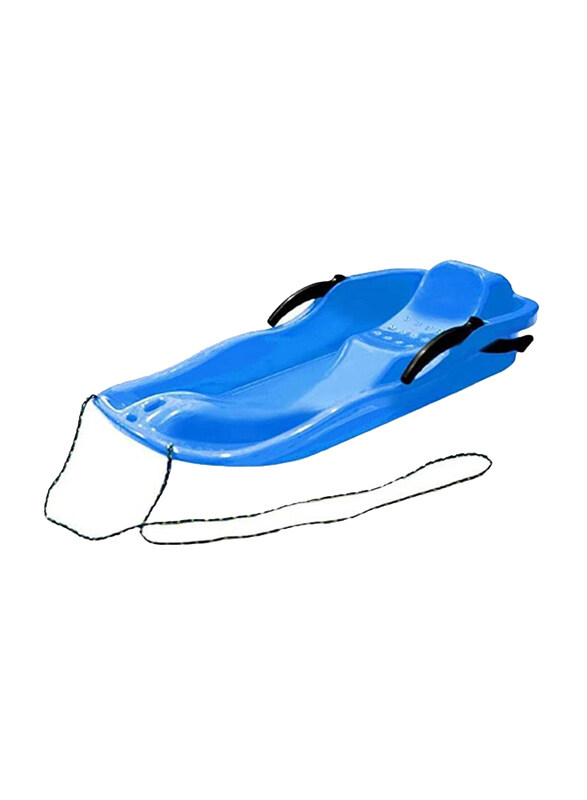 

Dubaigallery Plastic Sled Luge Snow Grass Sand Board Ski-Pad Snowboard with Rope for Double People, Ages 6+