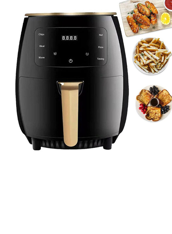 

Silver Crest 6L Electric Extra Large Capacity Airfryer with Digital LED Touch Screen, 2400W, Black