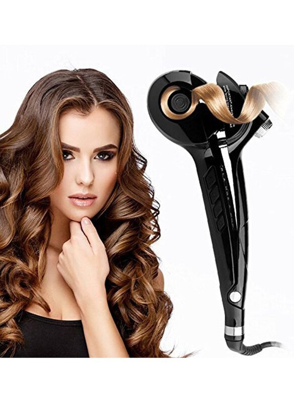 

Generic Secret Hair Curler Roller with Revolutionary Automatic Curling Technology, Black