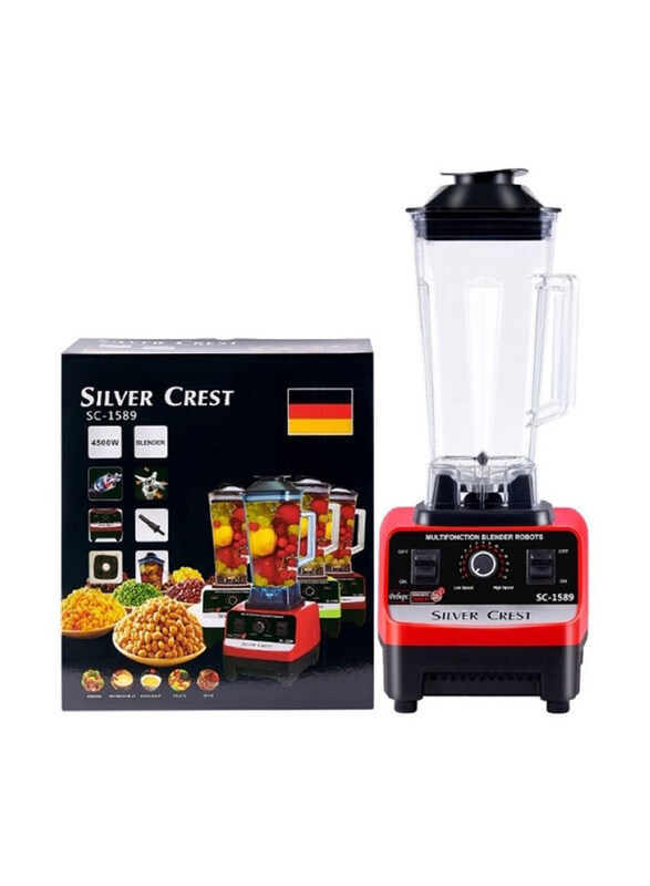 

Silver Crest 2.5L Heavy Duty Commercial Grade Blender, 4500W, Red/Black