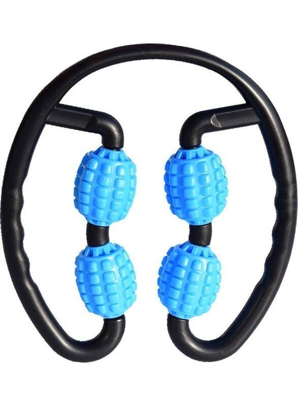 

Generic 4 Wheel Trigger Point Massage Roller, Blue/Black