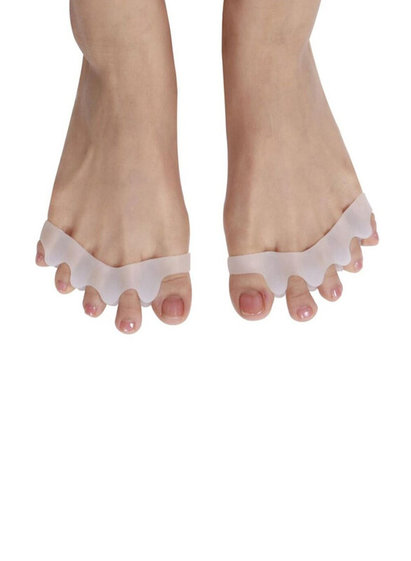 

DubaiGallery Gel Toe Separator Bestrice Toe Spacers Rubber Toe Stretchers, White