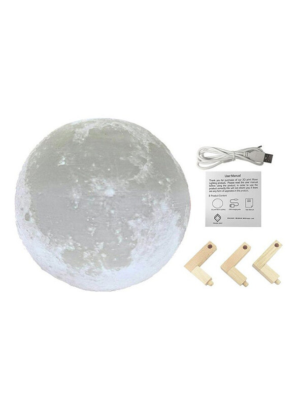 

Beauenty 3D USB LED Moon Lamp, White/Beige