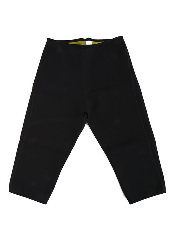 

OUTAD Slimming Body Shapers Three-Quarters Pant, Black/Green, One Size