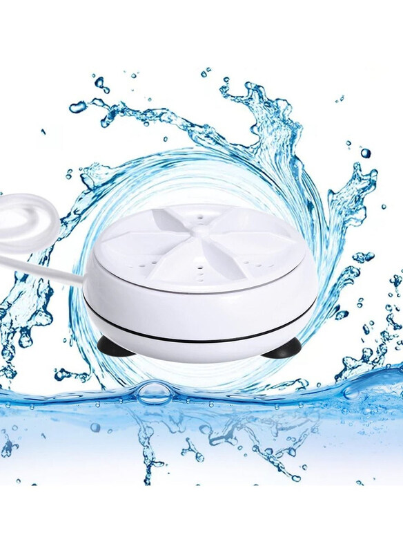 

Generic Mini Ultrasonic Turbine Portable Washing Machine, White