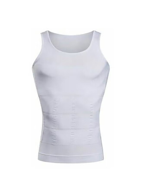 

Generic Slimming Body Shaper Undershirt, White, Medium