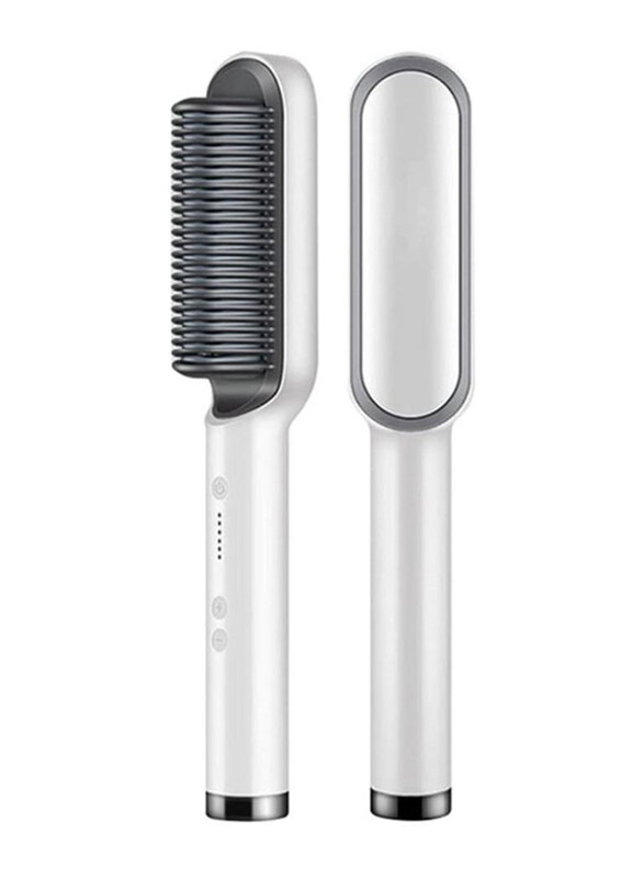 

DubaiGallery Professional Hair Straightener Comb with Temperature Control, Grey