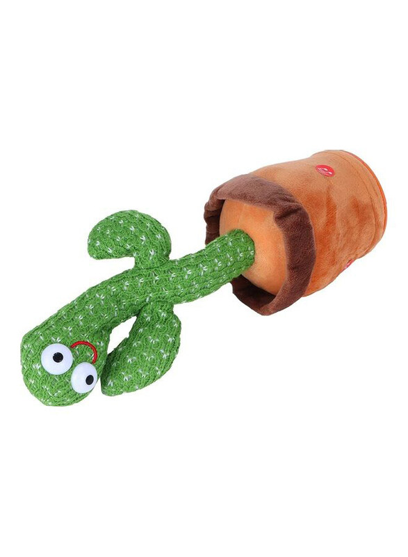 

XiuWoo Electric Dancing Cactus Plant Stuffed Toy, Ages 1+, Green/Brown