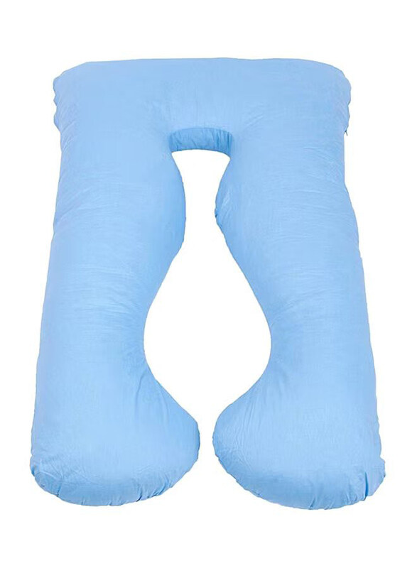 

Generic U-Shaped Maternity Cotton Pillow, Blue