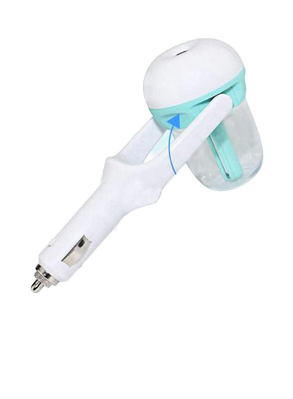 

Generic Car Electric Air Humidifier & Freshener with USB Charger, White/Blue
