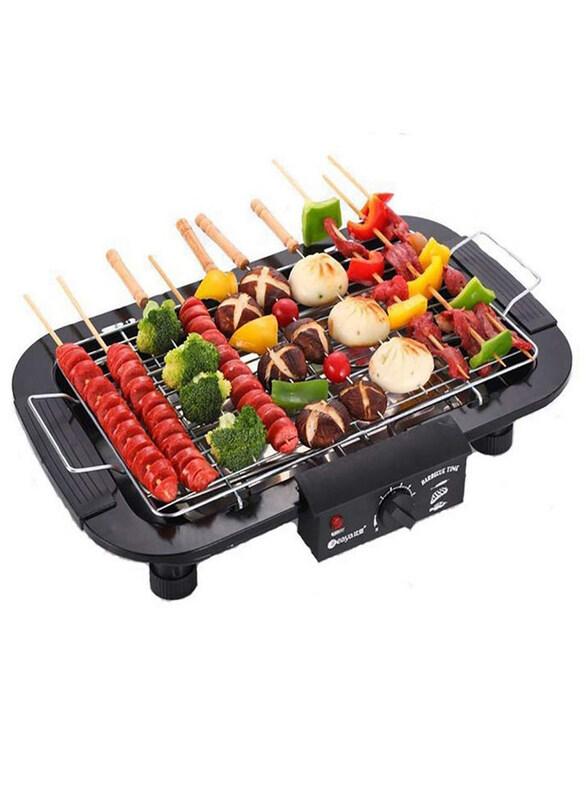 

Generic Portable Electric Barbecue, 2000W, Black