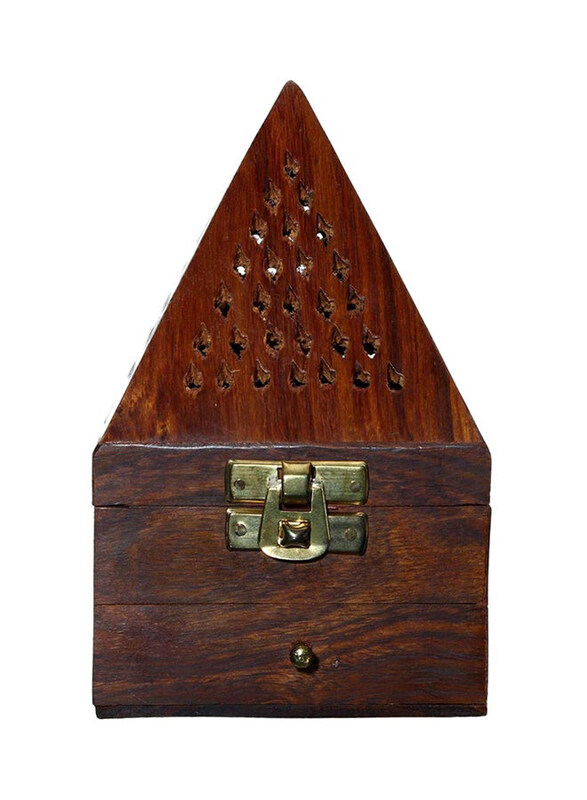 

Generic Pyramid Shaped Incense Burner, Large, Brown