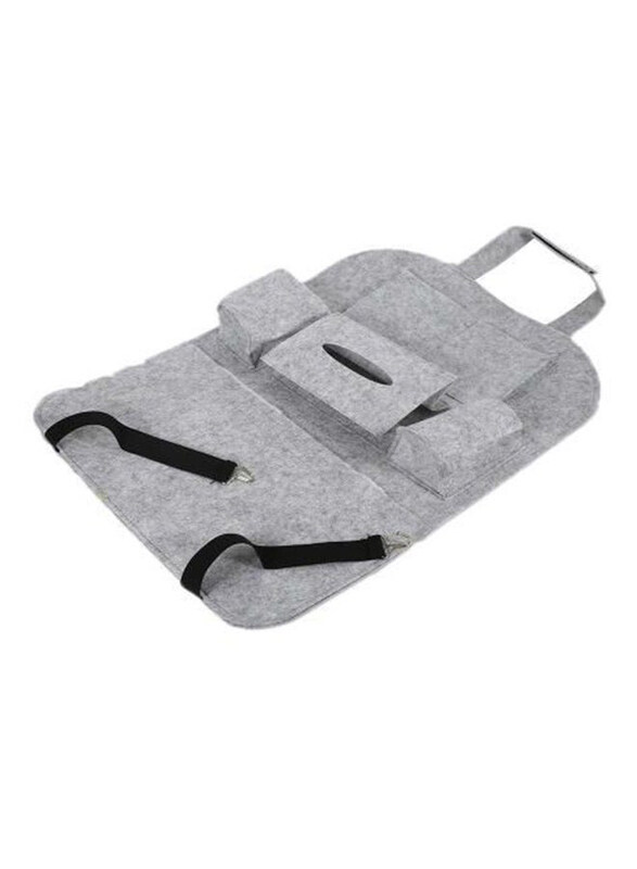 

Generic Multi Pocket Bottle Cup Tissue Box Holder, Grey