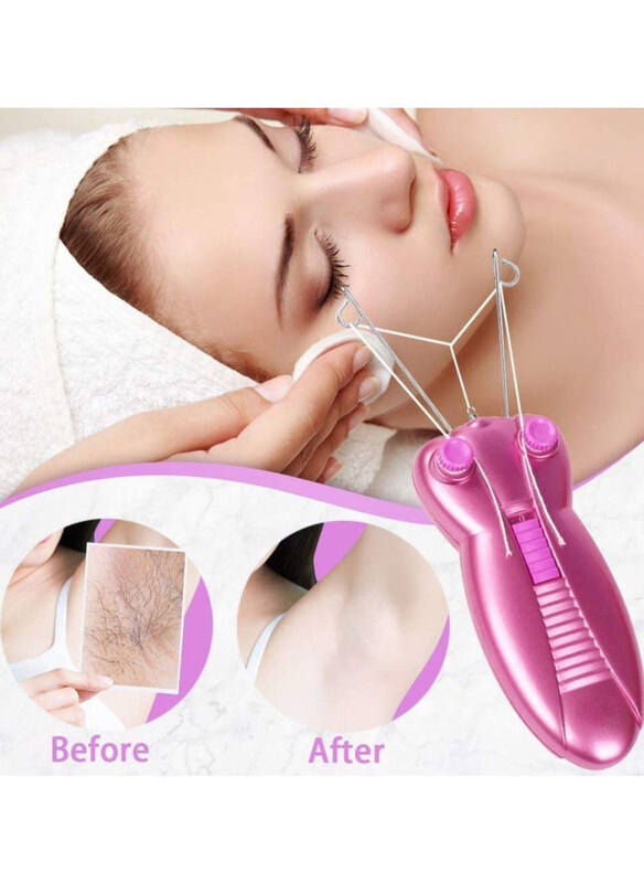 

Browns Hot Butterfly Thread Machine E-Appeal Facial Hair Removal, Pink
