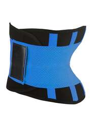 Cytheria Corset Abdomen Slimming Body Shaper Sport Girdle Belt, Medium, Blue/Black