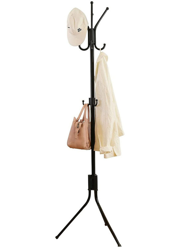 

DubaiGallery Free Standing Clothes Metal Stand Heavy Coat Rack, Black