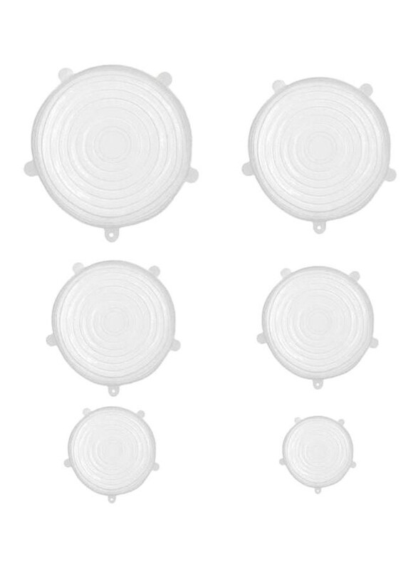 

Generic 6-Piece Silicone Containers Lid, White