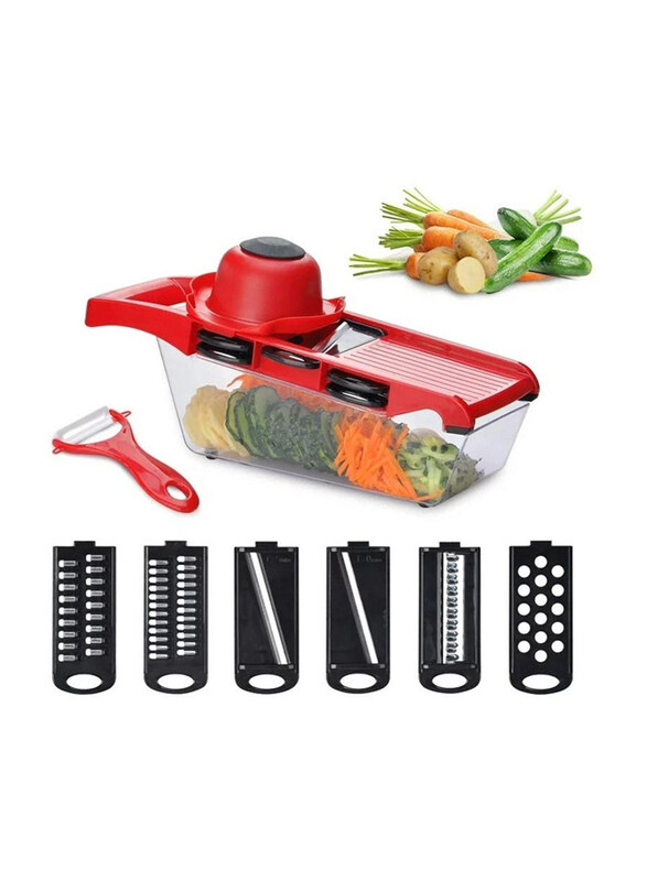 

DubaiGallery Vegetable Cutter Slicer, Red