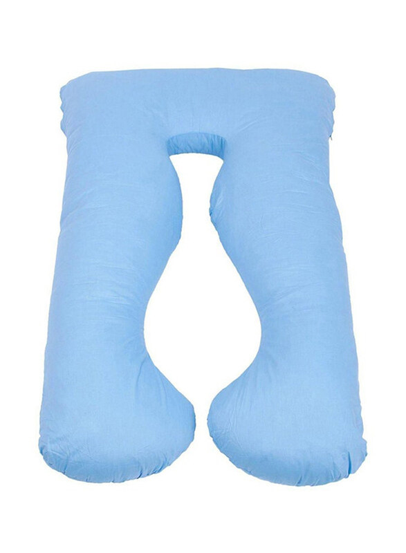 

Generic U-Shaped Maternity Cotton Pillow, Light Blue